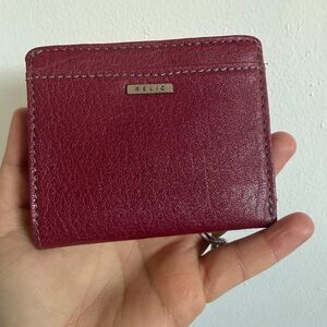 Relic Maroon Leather Wallet